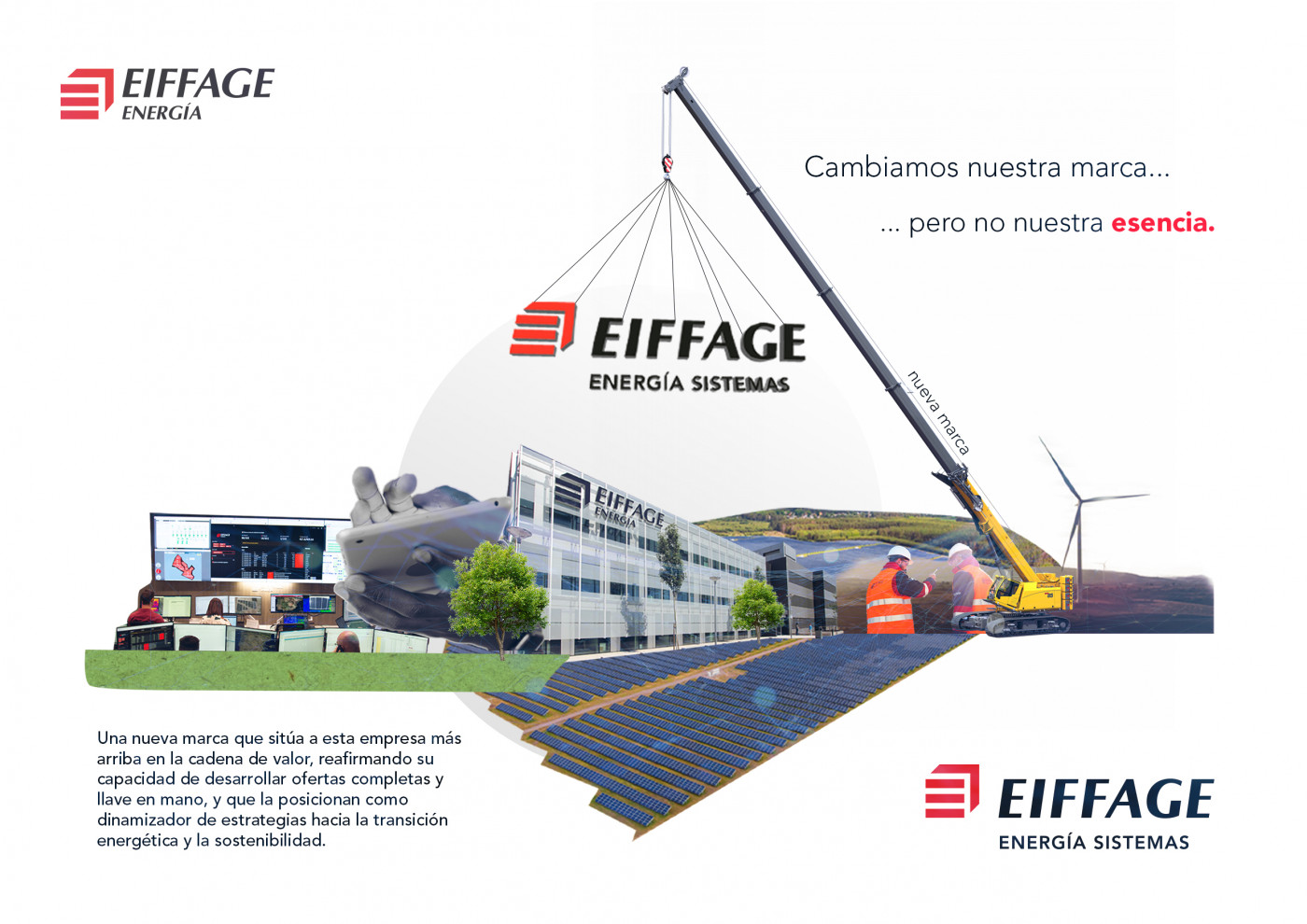 Eiffage Energía cambia su nombre comercial y pasa a denominarse Eiffage Energía Sistemas